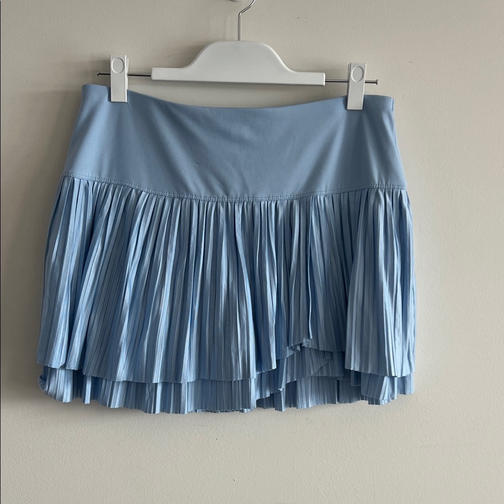Lucky in Love Sky Blue Layered Mini Skort/Tennis Skirt